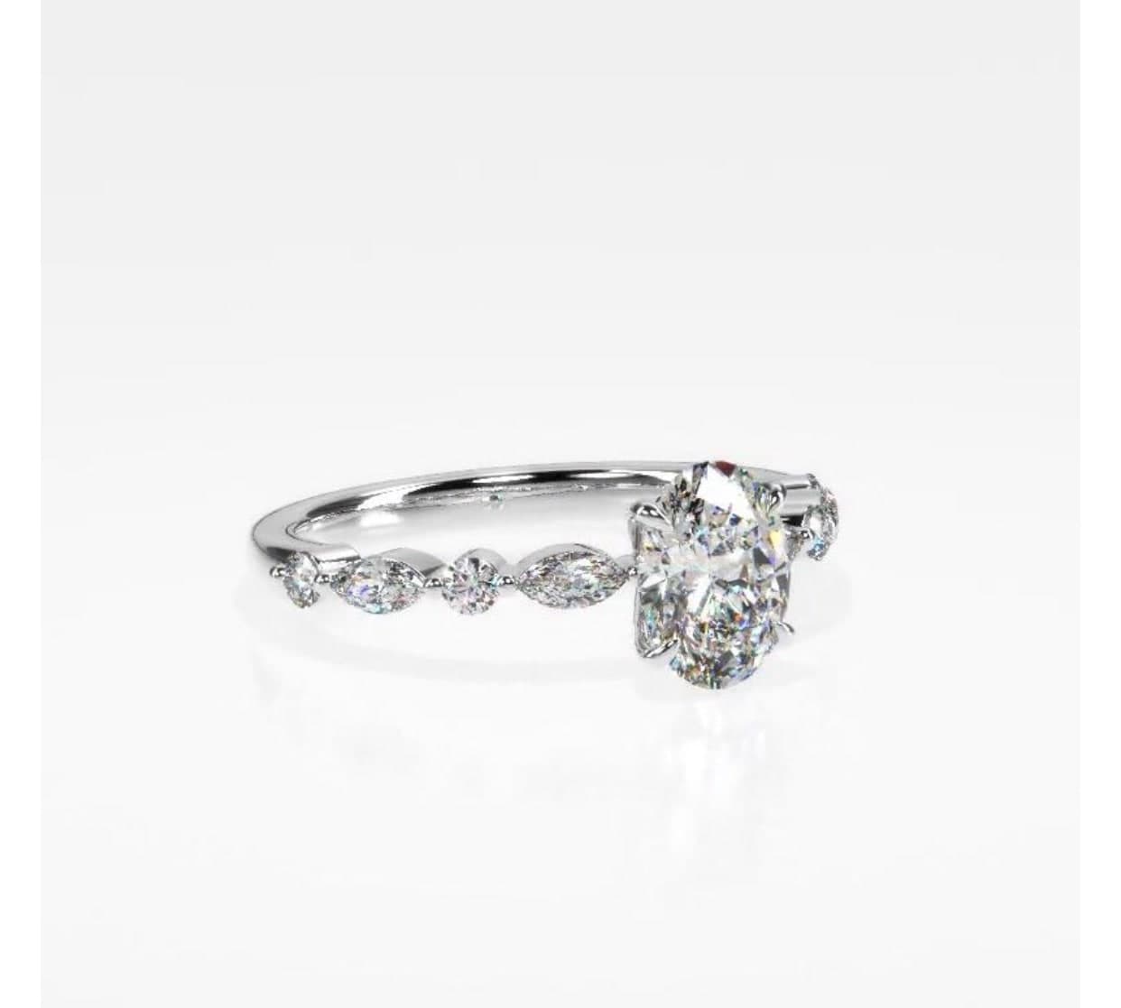 A diamond piece sourced and set by Cool Blue Diamond